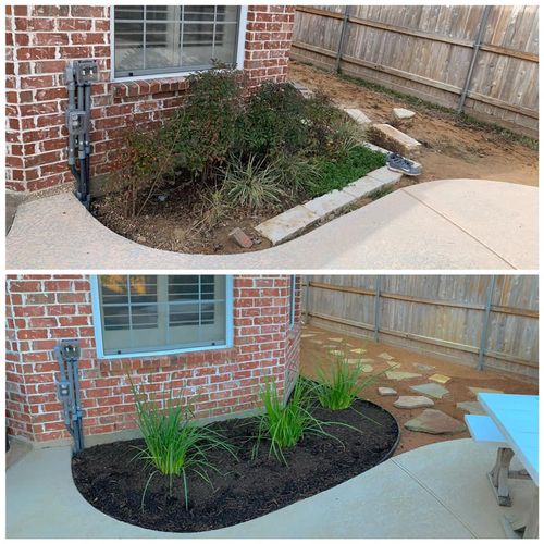 Flowerbed Makeovers for JLP Home & Commercial Services, LLC in College Station, Texas