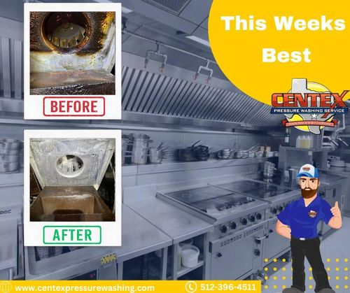 Commercial Kitchen Hood & Exhaust Vent Cleaning for Centex Pressure Washing Service in San Marcos, TX