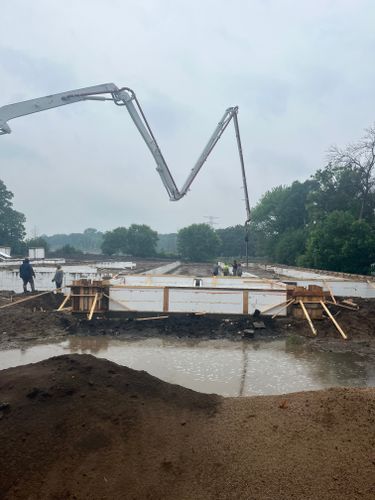 Concrete Slab Construction for CAIR CONCRETE & MASONRY LLC in Baldwin, WI