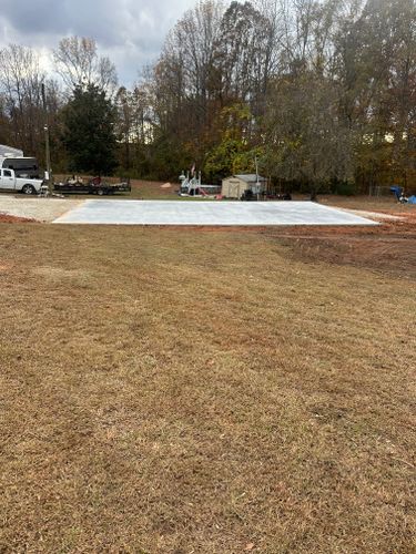 Concrete Slab Construction for J & Son Construction LLC in Forest City, NC