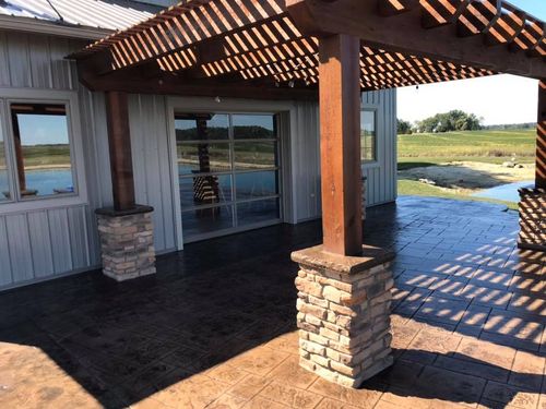 Concrete Stamping for Cory Boes Construction and Masonry, LLC in Upper Sandusky, OH