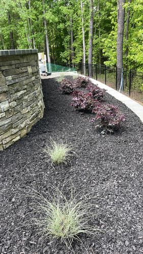 Mulch Installation for Lively Landscaping LLC - NC in Franklinton, North Carolina