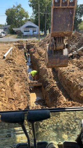 Site Utilities for Travis Excavating LLC in Olney,, IL