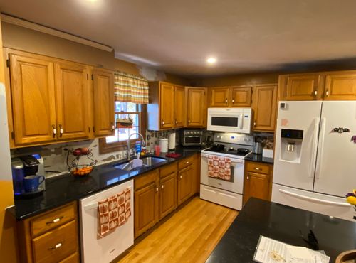 Kitchen Cabinet Refinishing for JBA Painting LLC in Killington, VT