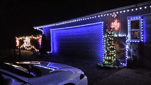 Christmas Light Installation for LLS Property Solutions in Big Rapids, MI