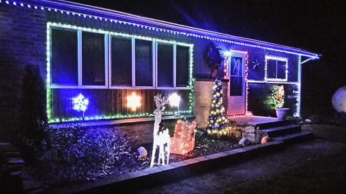 Christmas Light Installation for LLS Property Solutions in Big Rapids, MI