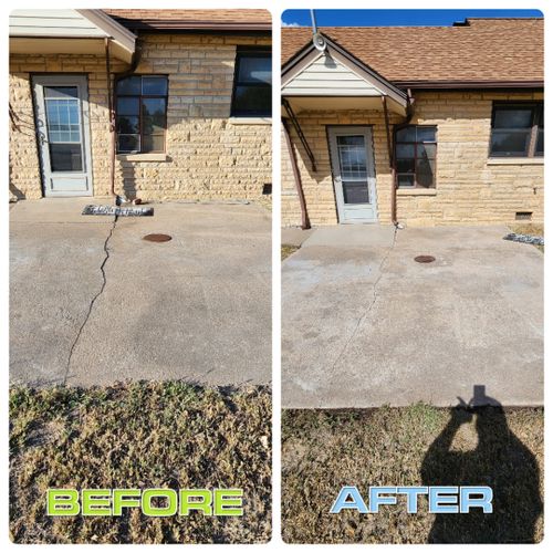 Concrete Cleaning for ALK Exterior Cleaning, LLC in Burden, KS