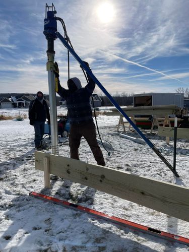 Grounds Screws and Helical Piers for Tru Frame Outdoor Structures in Menasha, WI