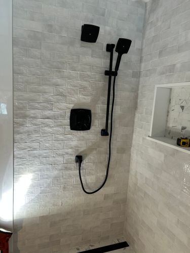 Custom Built Showers for J.Flora Plumbing in Abington, MA