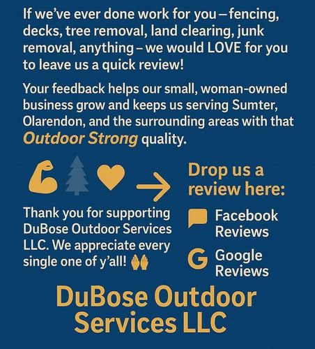 All Photos for DuBose Outdoor Services in Sumter, SC