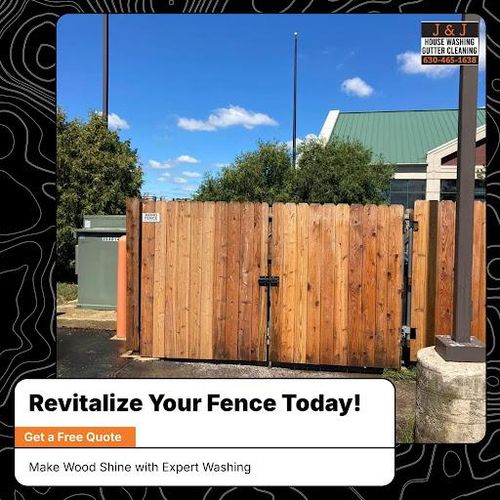 Fence Washing for J&J Power Washing and Gutter Cleaning in Geneva, IL