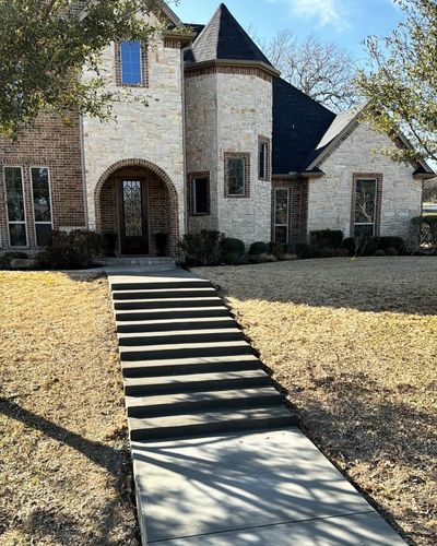 Sidewalk Installation for G2 Custom Concrete in Dallas, TX