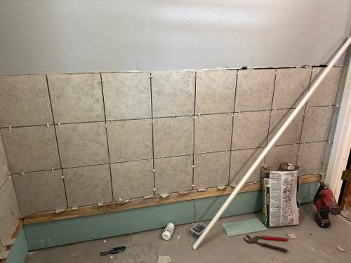 Bathroom Renovation for Jones Construction & Flooring in Bogata, TX