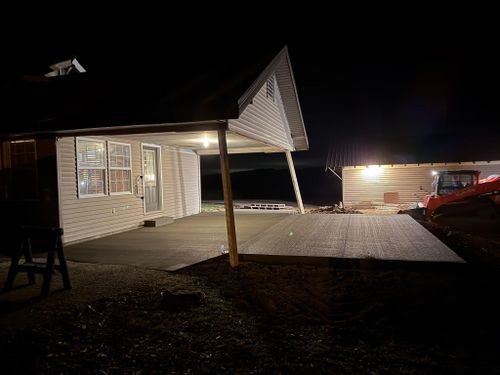 Porches, Patios, & Firepits for Whitfield Concrete Construction in Solsberry, IN