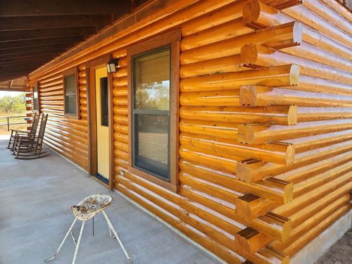 Log Home Finishing for Moss Construction in Longview, TX