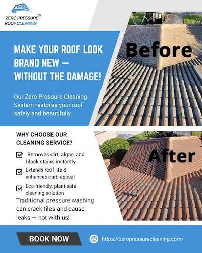 Exterior Cleaning for Zero Pressure Roof Cleaning INC in West Palm Beach, FL