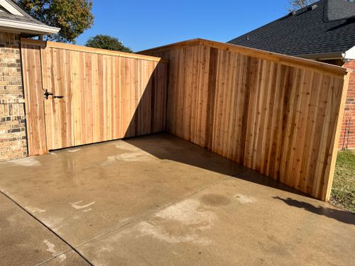 Fence Installation for JSL Woodworks and Contracting in Midlothian, TX