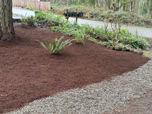 Mulch Installation for Unique Landscaping in Poulsbo, WA