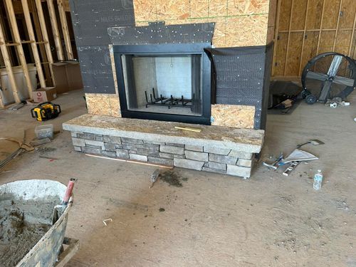 Fireplace Installation for Southerland Custom Masonry in Hustonville, KY