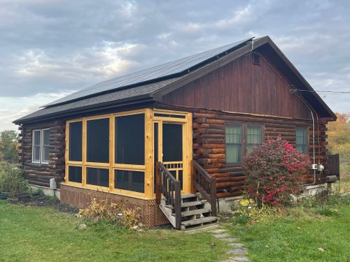 Timber Framed Screen Porches for McKenna General Contracting in Readfield, ME
