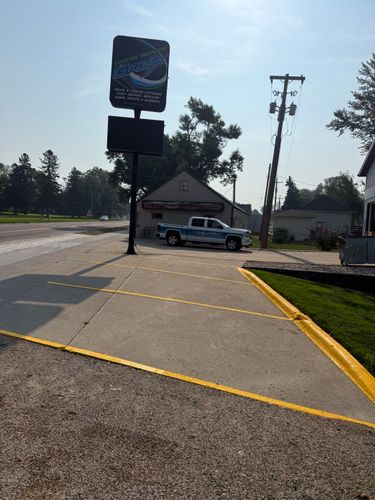 Line Striping for Midwest Line Striping LLC in Spirit Lake, IA