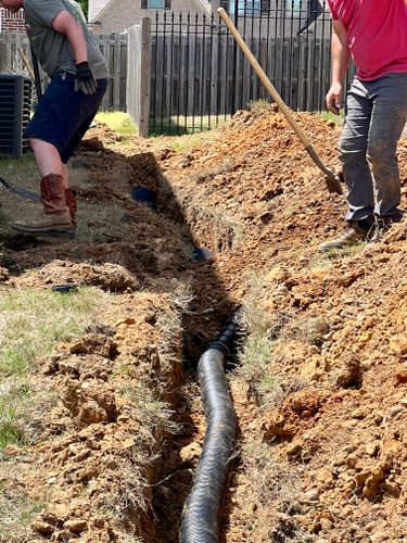 Mouzon Drainage  for Emory's Garden Landscape Emporium in Memphis,  TN