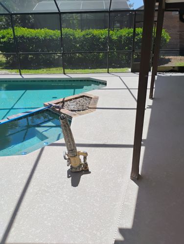 Pool deck resurfacing for American Acrylic Concrete Coatings in Longwood, FL