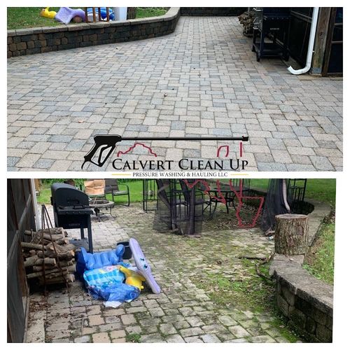 Paver and Patio Restoration for Calvert Clean Up, Pressure Washing & Hauling LLC in Pasadena, MD
