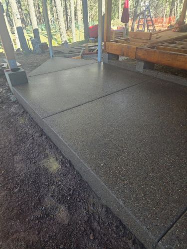 Sidewalk Installation for Diamond Dust Concrete in Show Low, AZ