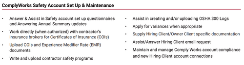 Saftey Compliance for ZALEMO in Houston, TX