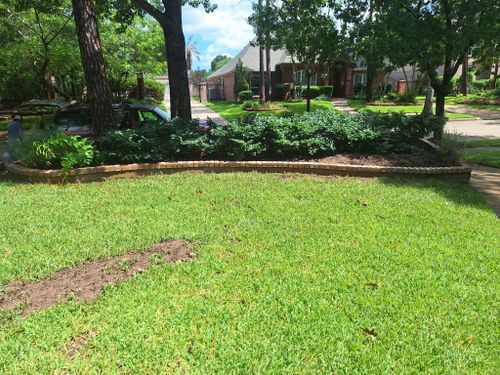 Landscape Installation for Lonestar Masonry in Pasadena, TX