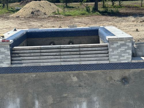 Pool Deck Paving for Black Diamond Custom Pools LLC in Azle, TX