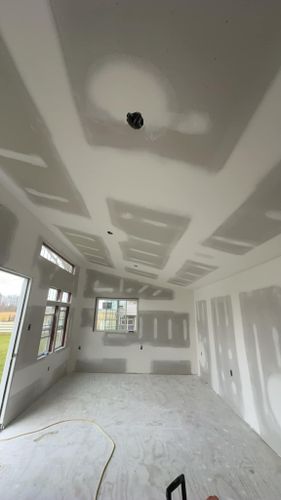 Ceiling Texture Application for Signature Drywall LLC in Grand Rapids, MI