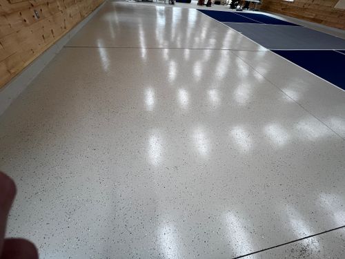 Epoxy floors for Green Valley Painting in Thompson, CT