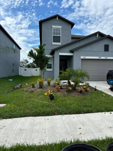 Mulch Installation for MJK Landscaping LLC in Wesley Chapel, FL