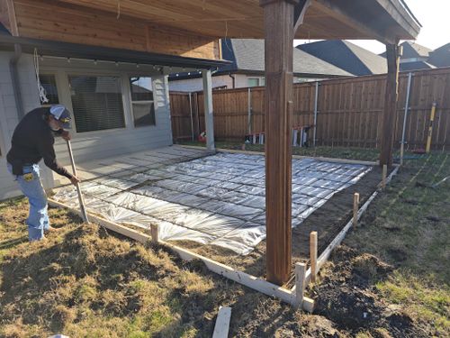 Patio Design & Installation for J&J Concrete in Scurry, TX