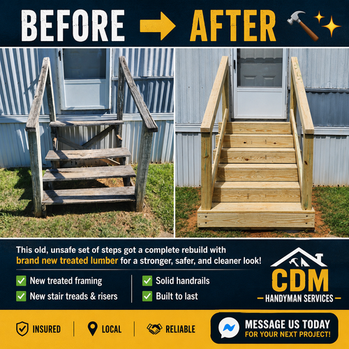 All Photos for CDM Handyman Services in Mount Airy, NC