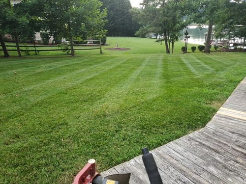 Mowing for L & C Landscaping in Statesville, NC