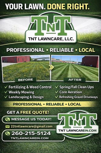 Fall Clean Up for TNT Lawn Care in Wolcottville, IN