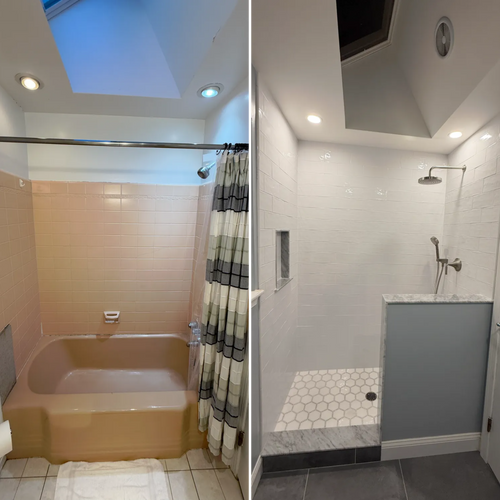 Bathroom Renovation for D1 CONTRACTING in Wyndmoor, PA