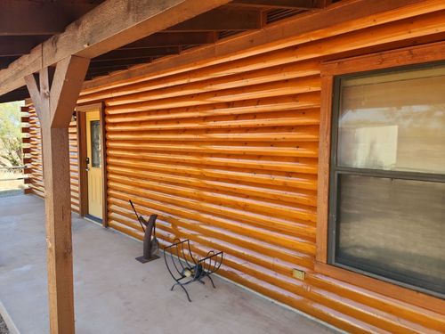 Log Home Finishing for Moss Construction in Longview, TX