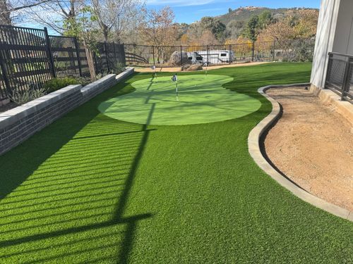 Putting Greens for Aidan Jade Landscaping in Riverside County, CA