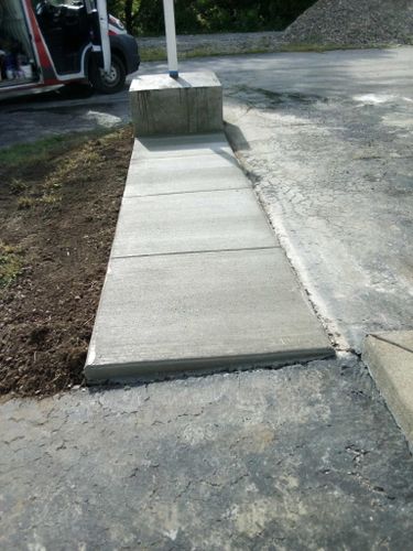 Concrete Work for Frontline Roofing & Home Services in Shelbyville, KY