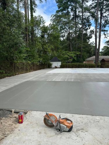 Concrete Driveway installation for Concrete Cowboyz in Greenville, NC