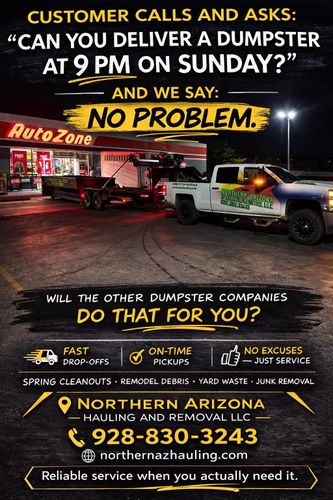 Junk Removal for Northern Arizona Hauling and Removal LLC in Prescott, AZ
