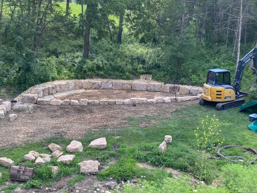 Retaining Walls for TDC Excavating in Dubuque, IA