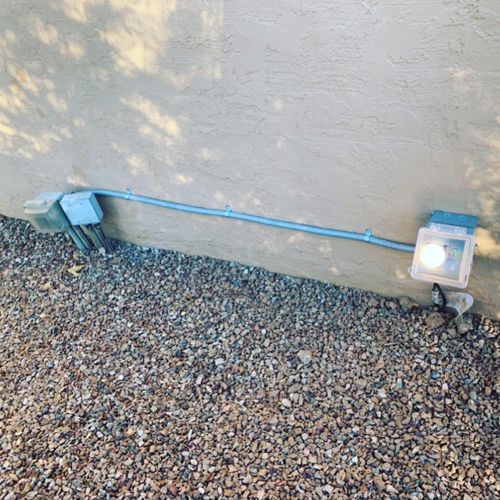 Exterior outlet installations for ORCO Electrical Contractors LLC in Mesa, AZ