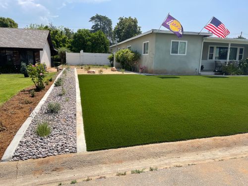 Concrete Edging for Aidan Jade Landscaping in Riverside County, CA