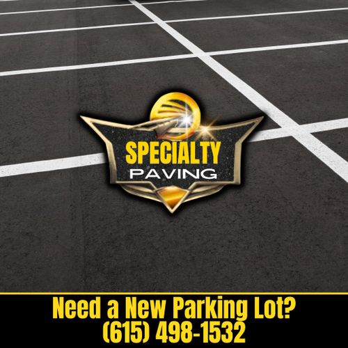 Asphalt Parking Lot Construction for Specialty Paving and Sealcoating in Gallatin, TN