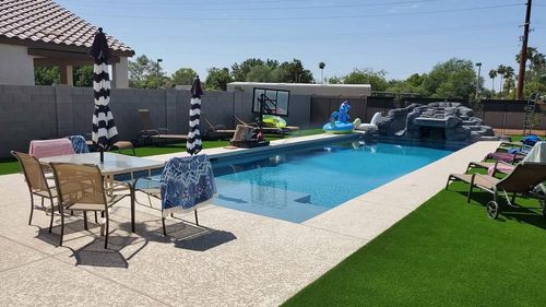 Artificial Turf Installation for WHAT! Luxury Landscapes, LLC. in Chandler, AZ